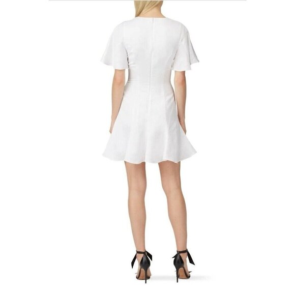 Keepsake Dress Women 10 Ivory Magnetic Ruffle Linen Blend Summer Mini MSRP:$170 - Picture 11 of 11